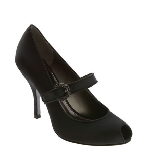 Vince Camuto LOTTIE Sateen Peep Toe Mary Jane Heel - Picture 1 of 5